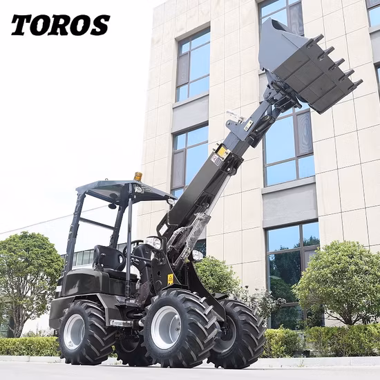 Usine Titan 800 kg pas cher Micro nouvelle pelle Payloader Chine Agriculture articulée petite ferme compacte jardin avant mini chargeuse sur pneus avec CE/ISO EURO5/EPA4